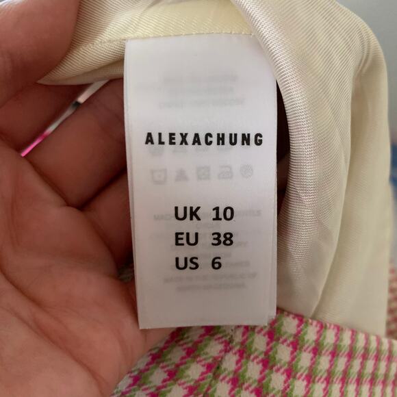 Alexa Chung High Waisted Plaid Womens Long Shorts US 6 - Picture 15 of 16